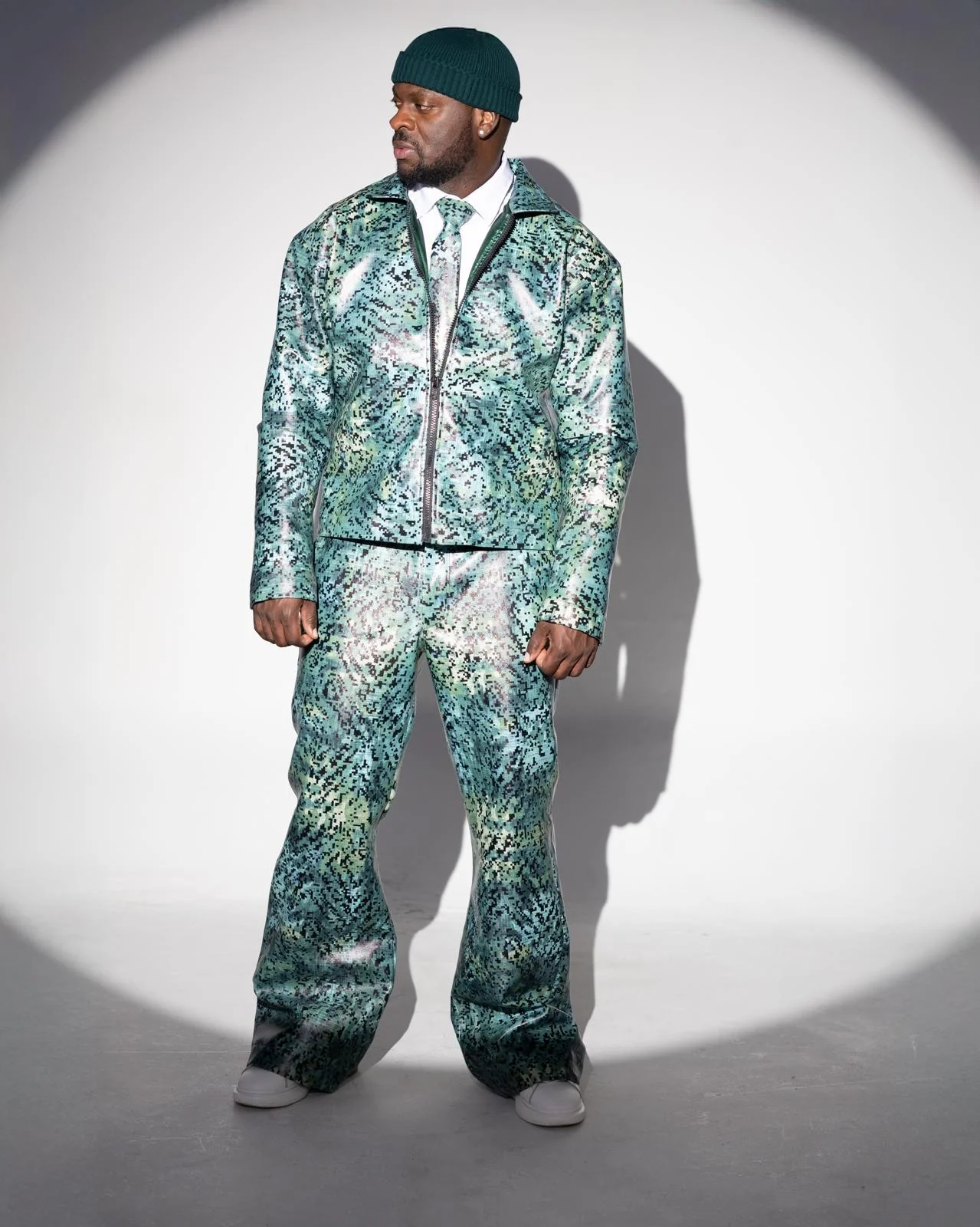 Green Leather Suit thumbnail 2